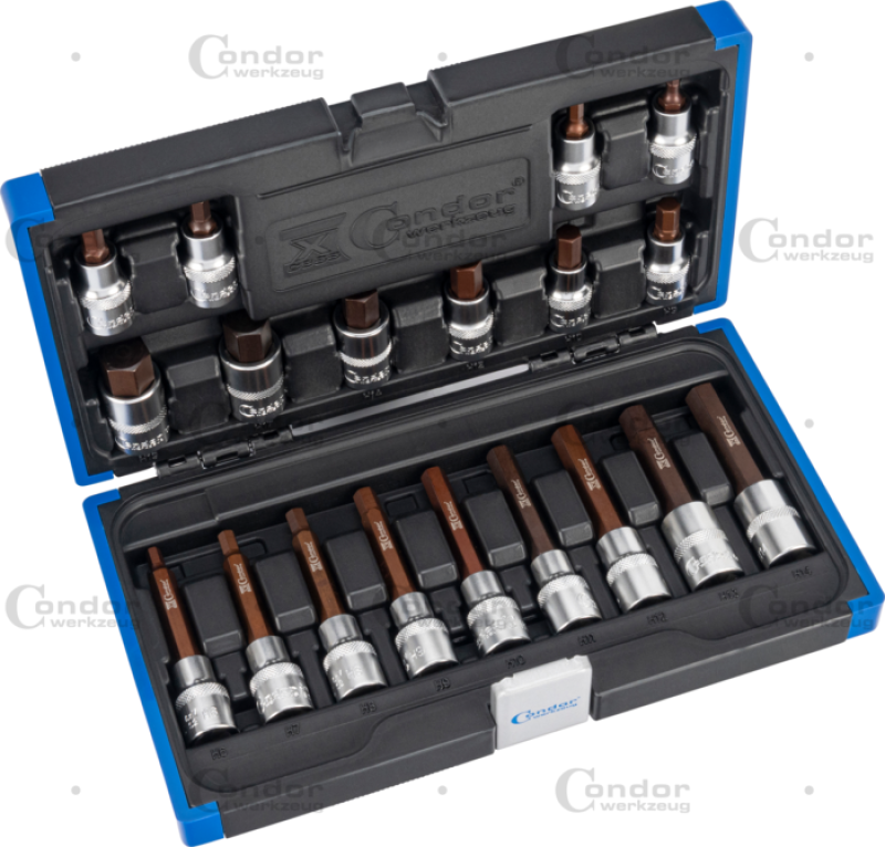 Innensechskant Bit-Stecknuss Satz S2 1/2" 5 - 19mm